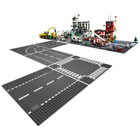 Từng chi tiết trong Lego City 7281 – Bộ 2 tấm nền đường được thiết kế sinh động bắt mắt