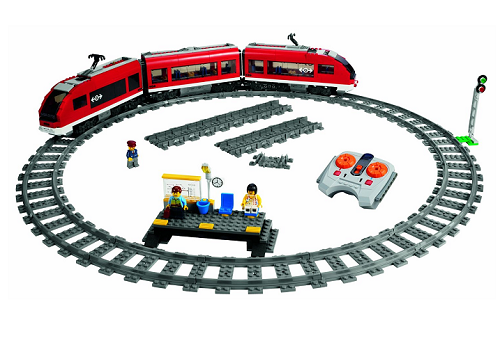 Các chi tiết có trong bộ xếp hình Lego City 7938 - Xe lửa hành khách
