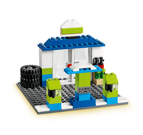 Trạm đổ xăng tiện lợi trong thành phố LEGO