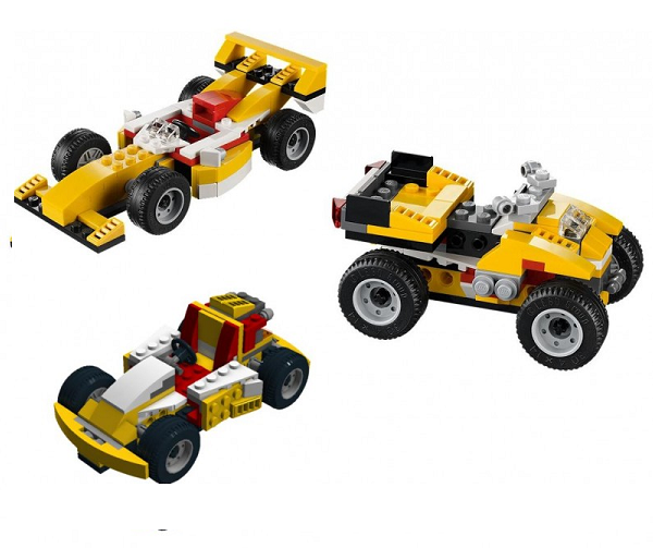 Toàn bộ các mô hình mà bé có thể tạo ra với Mô hình biến thể gầm cao trong Lego Creator 31002 - Xe Đua