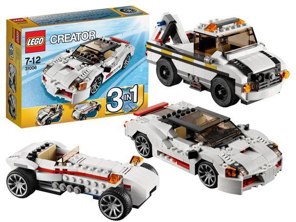 Toàn bộ các mô hình trong sản phẩm Lego Creator 31006 - Siêu Xe Tốc Độ