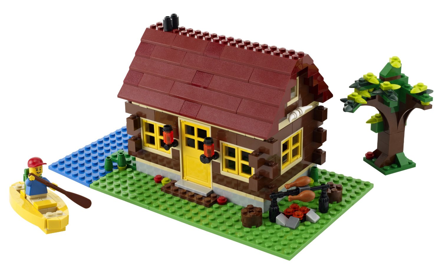 Toàn bộ các chi tiết xuất hiện trong bộ đồ chơi Lego Creator 5766 - Log Cabin