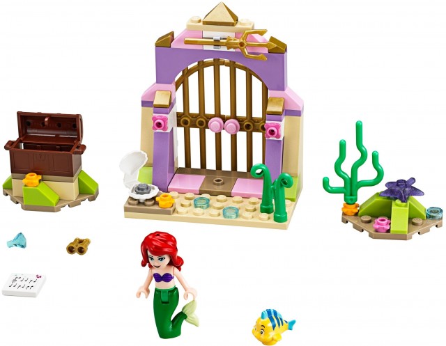 Trọn bộ các chi tiết có trong bộ xếp hình Lego Disney Princess 41050 - Kho Báu Nàng Tiên Cá