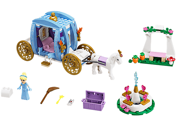 Trọn bộ các chi tiết có trong bộ xếp hình Lego Disney Princess 41053 - Xe Ngựa Của Lọ Lem