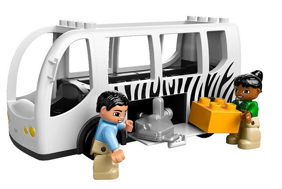 Chiếc xe bus trong bộ xếp hình Lego Duplo 10502 - Xe buýt sở thú