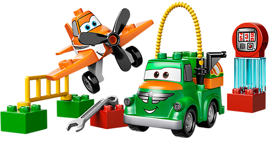 Các chi tiết trong bộ Lego Duplo 10509 - Ồn ào khói bụi