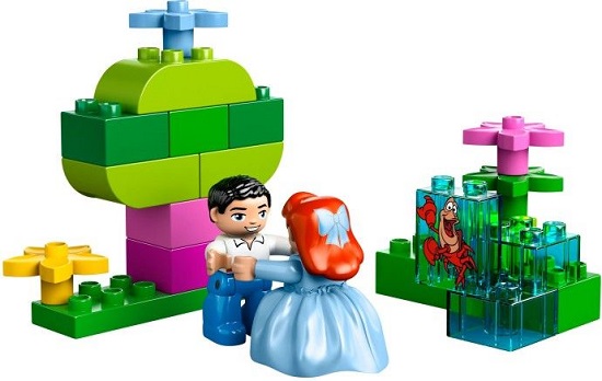 Các mảnh ghép trong bộ đồ chơi Lego Duplo 10516 - Nàng Tiên Cá Du Ngoạn Trên Sông