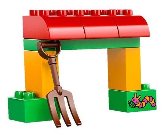 Các phụ kbộ xếp hình Lego Duplo 10524 - Xe Kéo Trang Trại iện trong bộ 