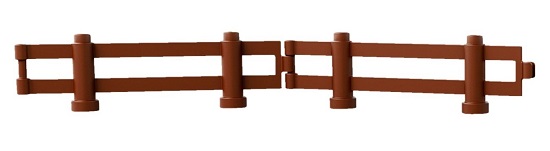 bộ xếp hình Lego Duplo 10524 - Xe Kéo Trang Trại - Hàng rào chắn