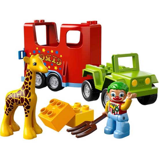 bộ xếp hình Lego Duplo 10550 - Xiếc Lưu Động với các chi tiết đặc trưng dòng Duplo