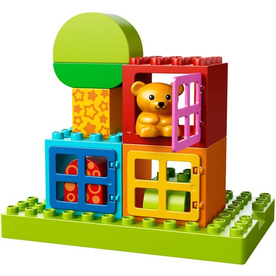 Các chi tiết có trong bộ xếp hình Lego Duplo 10553 - Lắp Ráp Và Chơi Với Hình Khối