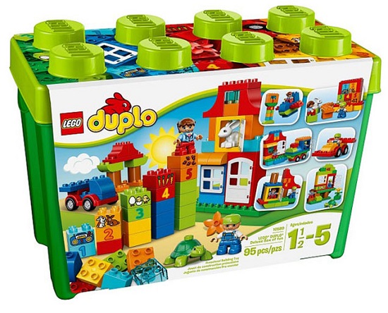 Vỏ sản phẩm Lego Duplo 10580 - Thùng Gạch Duplo Vui Nhộn Cao Cấp