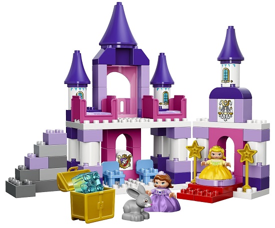 Các chi tiết có trong bộ xếp hình Lego Duplo 10595 - Lâu đài Hoàng gia của Sofia