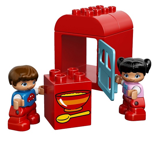 Các mảnh ghép trong bộ đồ chơi Lego Duplo đều có kích thước lớn