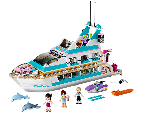 Bộ xếp hình Lego Friends 41015 - Du Thuyền Cá Heo bao gồm rất nhiều mô hình độc đáo và ấn tượng