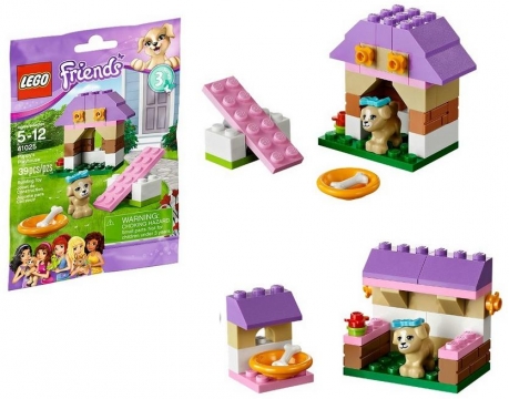 Trọn bộ các mô hình bé có thể hoàn thành trong bộ đồ chơi Lego Friends 41025 - Nhà Chơi Cho Cún Con