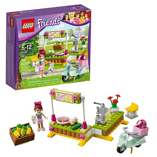 Trọn bộ sản phẩm và mô hình trong bộ xếp hình Lego Friends 41027 - Quầy Giải Khát Của Mia