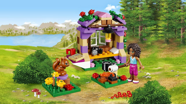 Trọn bộ các mô hình sau khi hoàn thành của bộ đồ chơi Lego Friends 41031 - Nhà Trên Núi Của Andrea