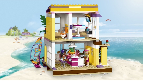 Bộ xếp hình Lego Friends 41037 - Nhà Bãi Biển Của Stephanie cho bé kỳ nghỉ thú vị