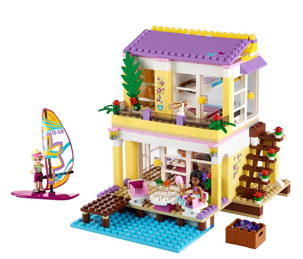 Bé sẽ được phát triển kỹ năng toàn diện khi chơi cùng bộ đồ chơi Lego Friends 41037 - Nhà Bãi Biển Của Stephanie
