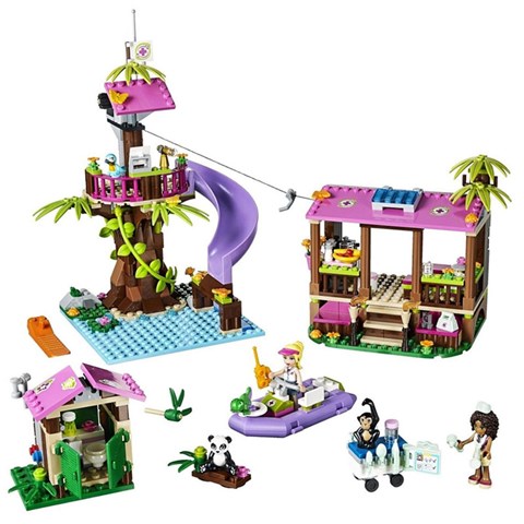 Trọn bộ các chi tiết có trong mô hình Lego Friends 41038 - Căn Cứ Giải Cứu Rừng Xanh