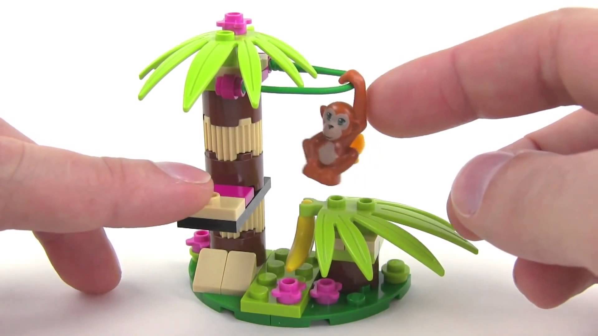 Cách chơi cùng bộ xếp hình Lego Friends 41045 - Vườn chuối của khỉ con
