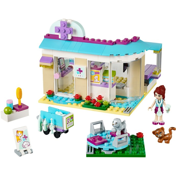 Trọn bộ các chi tiết có trong bộ xếp hình Lego Friends 41085 - Phòng Khám Thú Cưng