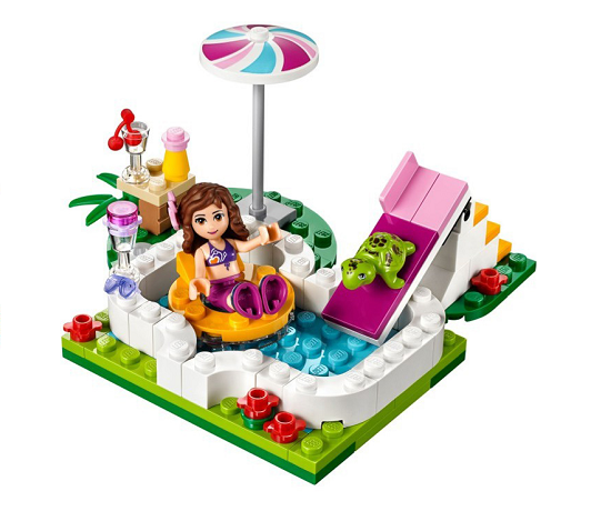 Bộ ghép hình Lego Friends 41090 - Bể Bơi Trong Vườn của Olivia với chủ đề hấp dẫn