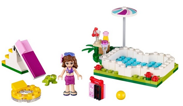 Bé được phát triển khả năng sáng tạo với bộ đồ chơi Lego Friends 41090 - Bể Bơi Trong Vườn của Olivia