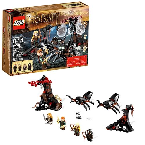Trọn bộ các chi tiết có trong Lego Hobbit 79001 - Thoát khỏi nhện Mirkwood