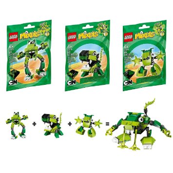 Các chi tiết có trong bộ xếp hình Lego Mixels 41519 - Sinh Vật Glurt