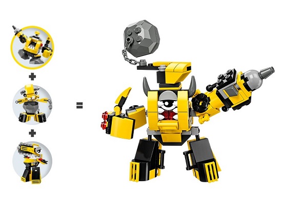 Lego Mixels 41545 - Sinh Vật Kramm có thể kết hợp được với các bộ Lego Mixels khác