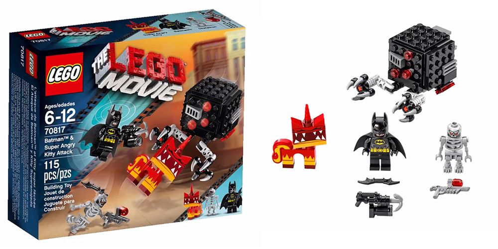 Trọn bộ các chi tiết có trong bộ xếp hình Lego Movie 70817 – Người dơi và siêu mèo giận dữ tấn công