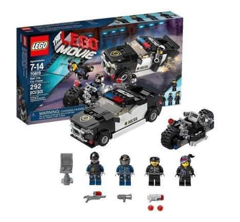 Trọn bộ mô hình có trong bộ đồ chơi Lego Movie 70819 - Bad Cop Car Chase