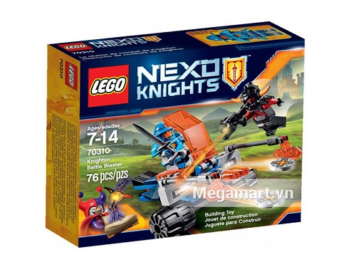 Vỏ hộp sản phẩm Lego Nexo Knights 70310 - Cỗ Xe Kỵ Sỹ Chiến Đấu