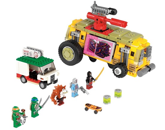 Các mảnh ghép có trong bộ Lego Ninja Turtles 79104