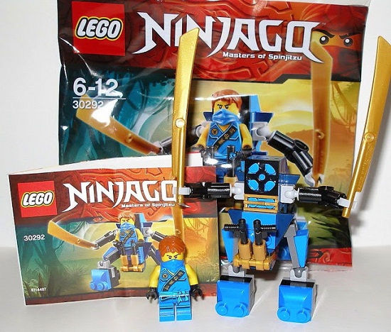 Trọn bộ các chi tiết trong Lego Ninjago 30292 - Rô bốt điện Jay