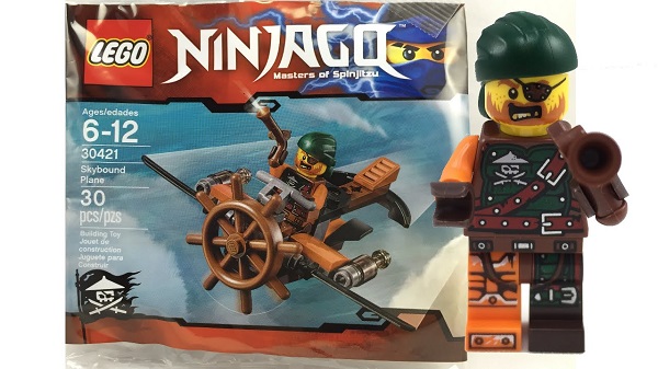 Nhân vật chính trong bộ xếp hình Lego Ninjago 30421 - Tàu Không Tặc