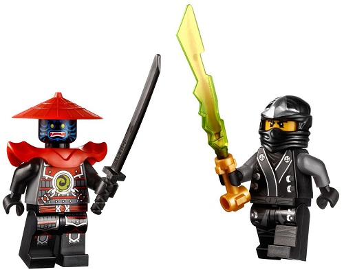 Hình ảnh 2 nhân vật chính trong bộ xếp hình Lego Ninjago 70502 - Xe Chiến Đấu Máy Khoan