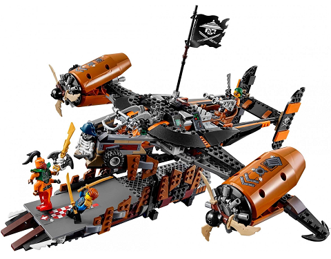 Các chi tiết có trong Lego Ninjago 70605 - Tàu Bay Tai Họa