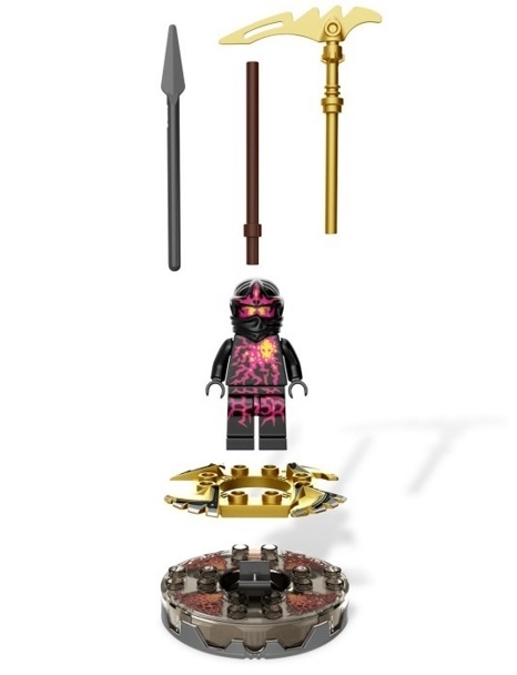 Các chi tiết trong bộ xếp hình Lego Ninjago 9572 - NRG Cole