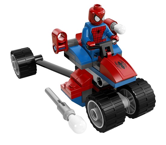 Các chi tiết trong bộ Lego Super Herores 76014 - Spider-Trikevs.Electro