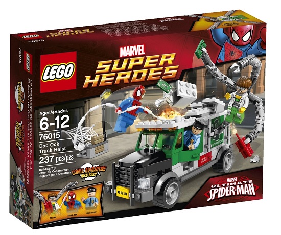 Vỏ hộp sản phẩm Lego Super Heroes 76015 - Doc Ock cướp xe chở tiền