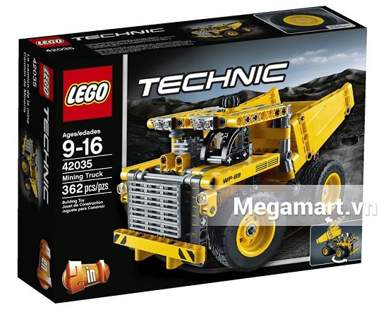 Vỏ hộp sản phẩm Lego Technic 42035 - Xe Tải Hầm Mỏ