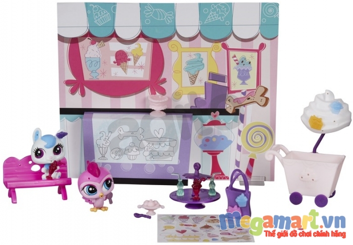 Bộ đồ chơi Littlest Pet Shop có mô hình nhân vật dễ thương được nhiều bé yêu thích