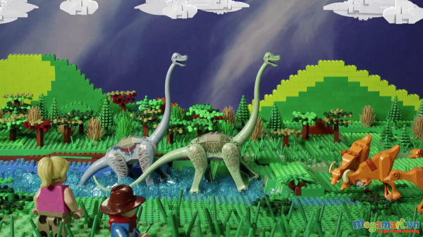 Mô hình khủng long sống động như thật bằng Lego