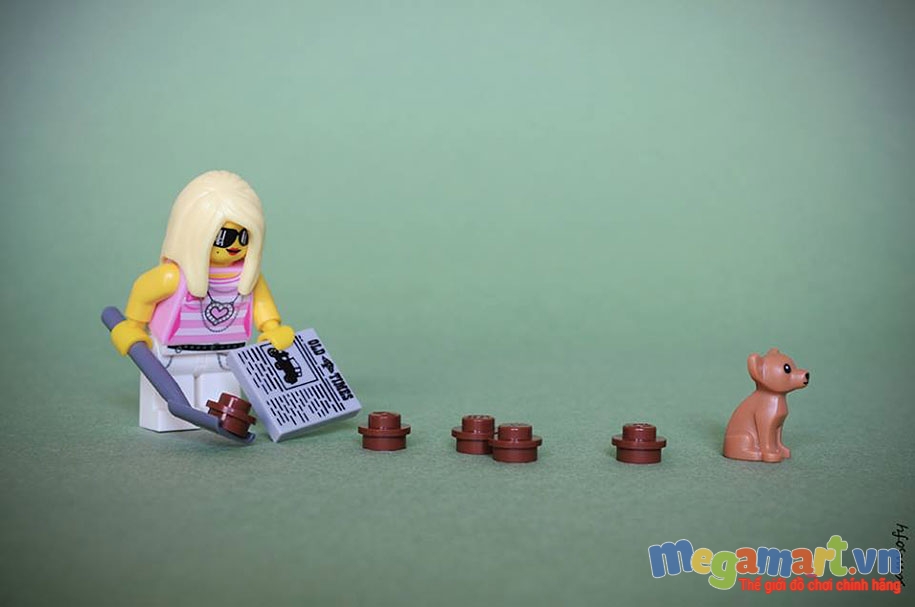 Chủ phải đi dọn "sản phẩm" của chú cún thật ngộ nghĩnh