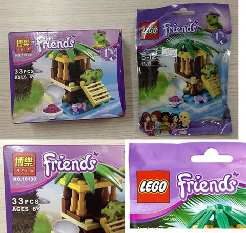Phân biệt Lego chính hãng và các phiên bản nhái Lego - Hàng nhái của Lego không có đủ phụ kiện như hàng chính hãng