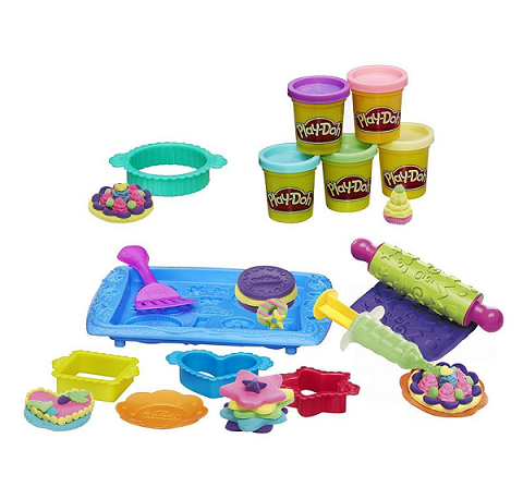 Các dụng cụ làm bánh trong Play-Doh B0307 - Khay bánh ngọt ngào