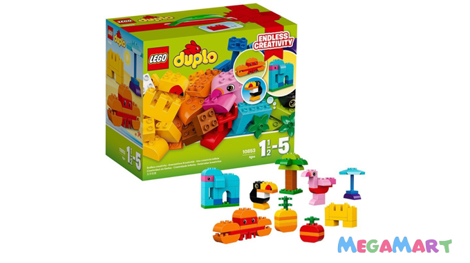 Đồ chơi xếp hình Lego hay Mega Bloks miếng ghép lớn phù hợp với các bé 1 tuổi